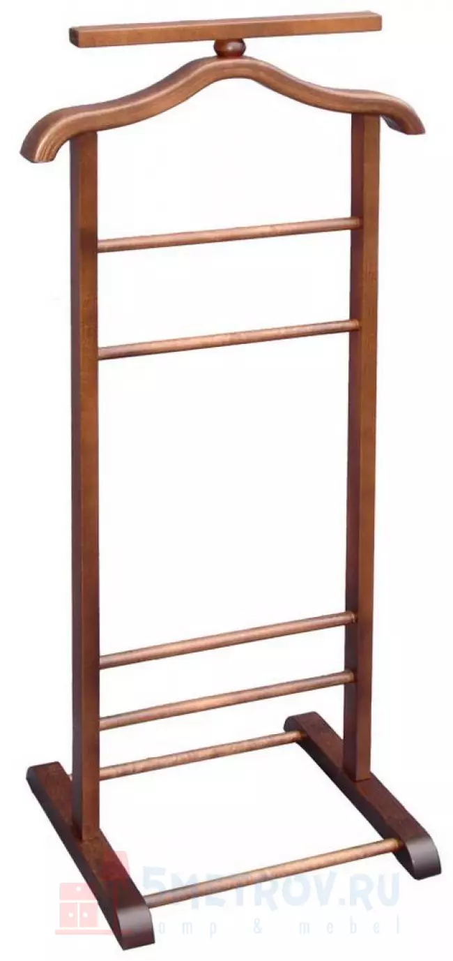 Напольная вешалка Мебелик В-6Н (костюмная) [Средне-коричневый] Средне-коричневый, 1070, 350, 370