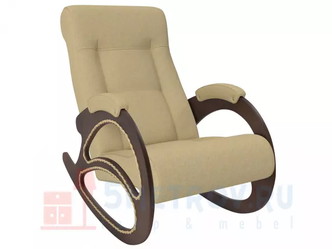 Кресло качалка Мебель Импэкс Кресло-качалка Матера, венге/жемчужный (экокожа) 890, 1040, 600
