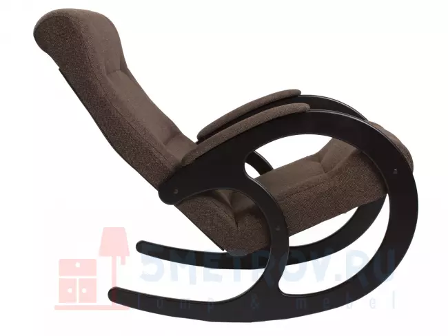 Кресло качалка Мебель Импэкс Кресло-качалка Блуа КР, дуб шампань/коричневый (велюр) 890, 1030, 580