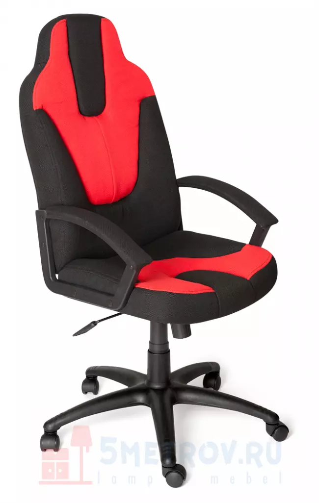 Игровое кресло Tetchair ресло NEO (3) ткань, черный/красный, 2603/493 Ткань черная/красная, 2603/493, 1220 / 1350, 500, 600