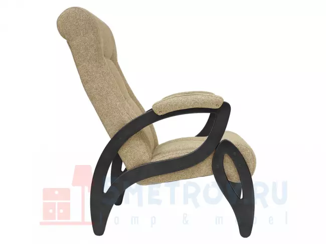 Кресло Мебель Импэкс Кресло Блуа, венге/песочный (рогожка) 940, 930, 610