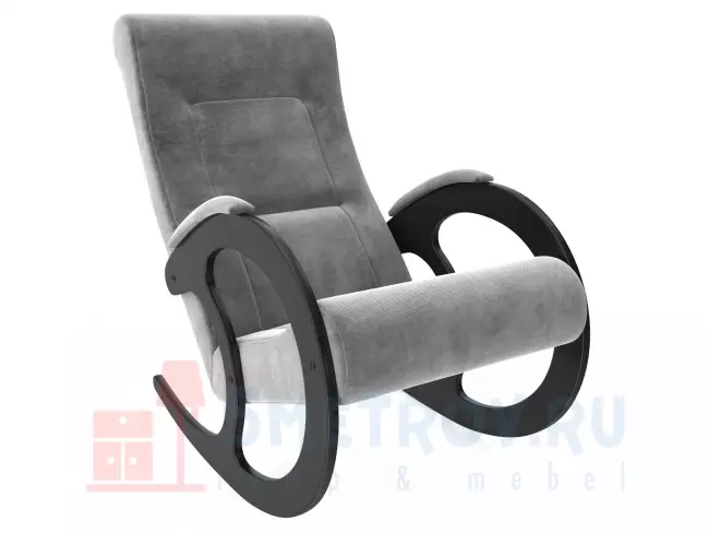 Кресло качалка Мебель Импэкс Кресло-качалка Блуа КР, венге/ваниль (велюр) 890, 1030, 580