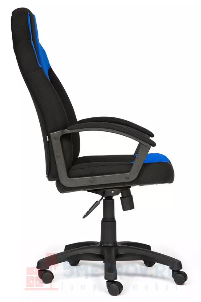 Игровое кресло Tetchair Кресло NEO (3) ткань, черный/синий, 2603/2601 Ткань черная/синяя, 2603/2601, 1220 / 1350, 500, 600