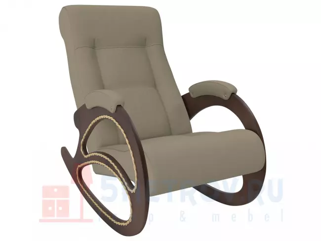 Кресло качалка Мебель Импэкс Кресло-качалка Матера, венге/молочный (экокожа) 890, 1040, 600