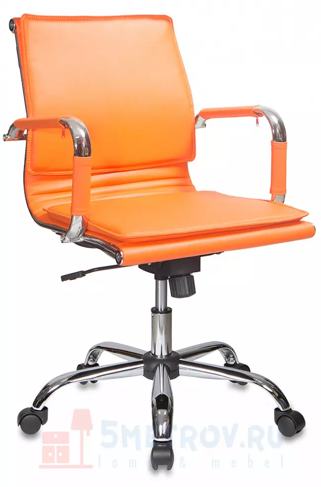  Бюрократ CH-993-Low [Иск. кожа оранжевый] Оранжевый, иск. кожа, 905 / 995, 460, 500