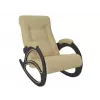 Кресло-качалка Матера, венге/песочный (экокожа)