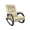 Кресло-качалка Матера, венге/жемчужный (экокожа)