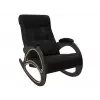 Кресло-качалка Матера, венге/черный (экокожа)