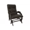 Кресло-глайдер Бергамо, венге/коричневый (экокожа)