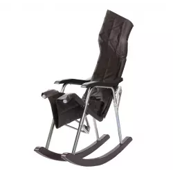 Мебель Импэкс 015.001 Кресло-качалка складное Белтех [Иск. кожа черная] Кресла качалки