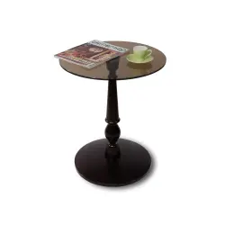 Мебелик Стол журнальный Рио-1 [Венге/Тонированное стекло] Журнальные столики