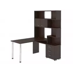 Мэрдэс Компьютерный стол Карл, 150 левый, белый жемчуг Компьютерные столы