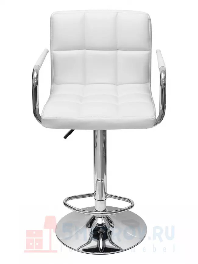 Барный стул Stool Group УТ000003654 Стул барный МАЛАВИ NEW [Белый, искусственная кожа] Белый, экокожа, 910 / 1110, 460, 510