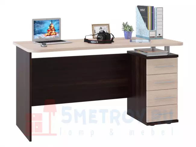  Сокол 00-00011412 Компьютерный стол КСТ-105, дуб сонома / белый Дуб Сонома / Белый, 750, 600, 1350