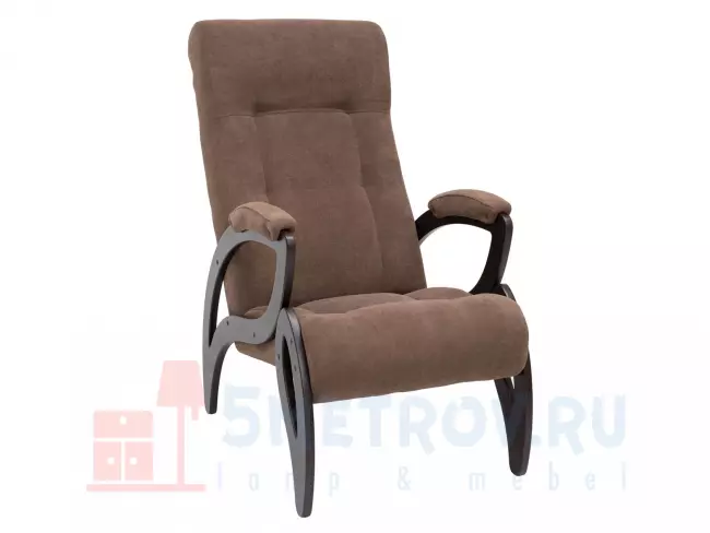 Кресло Мебель Импэкс Кресло Блуа, венге/коричневый (велюр) 940, 930, 610