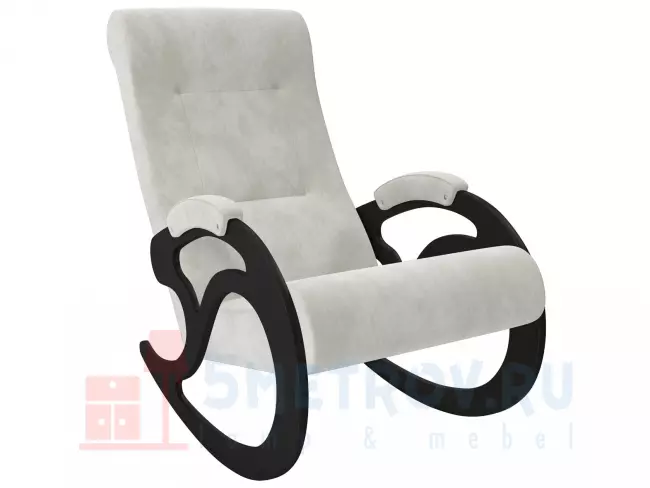 Кресло качалка Мебель Импэкс Кресло-качалка Блуа, дуб шампань/антрацит (велюр) 890, 1080, 600