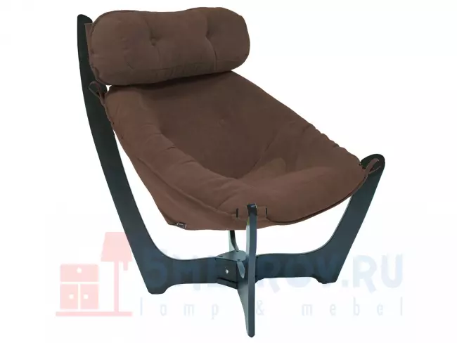 Кресло Мебель Импэкс Кресло Флэп, венге/коричневый (велюр) 970, 770, 760