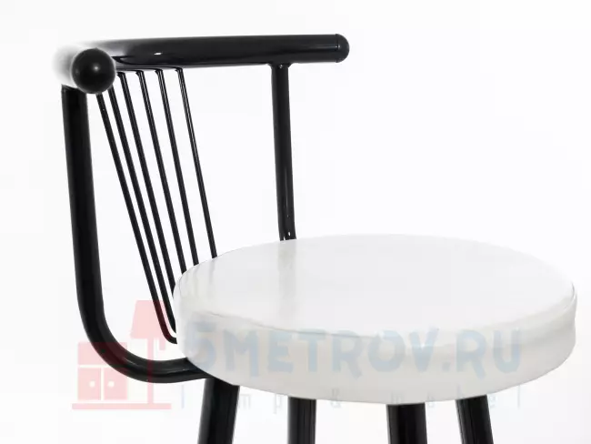 Барный стул Амис Стул Барный Стиль [Оранжевый] [Каркас черный глянец] 950, 360, 360