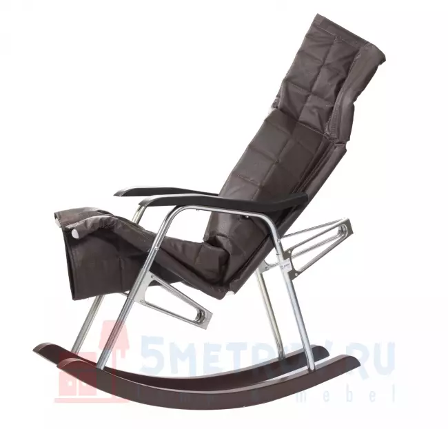 Кресло качалка Мебель Импэкс 015.001 Кресло-качалка складное Белтех [Иск. кожа черная] Иск. кожа черная, 900, 1000, 560