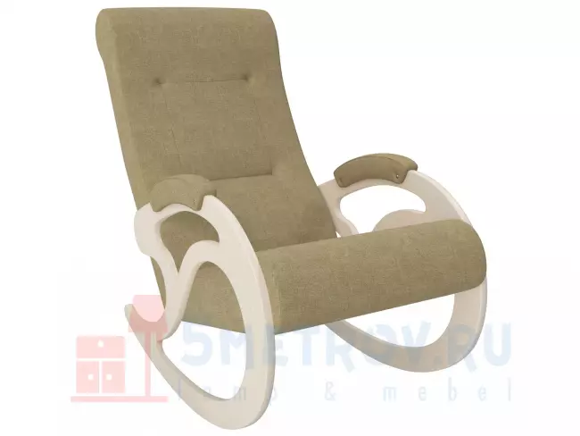 Кресло качалка Мебель Импэкс Кресло-качалка Блуа, дуб шампань/антрацит (велюр) 890, 1080, 600