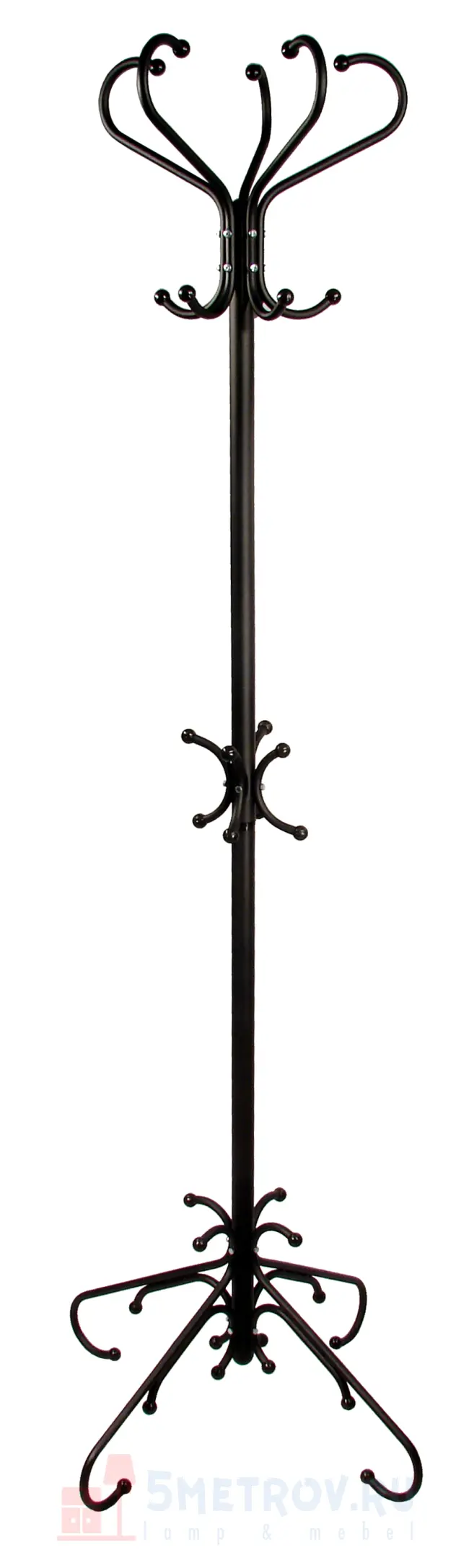Напольная вешалка Мебелик М-5 [Черный] Черный, 1740, 700, 700