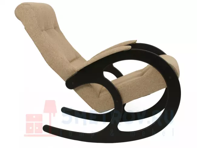 Кресло качалка Мебель Импэкс Кресло-качалка Блуа КР, дуб шампань/антрацит (велюр) 890, 1030, 580