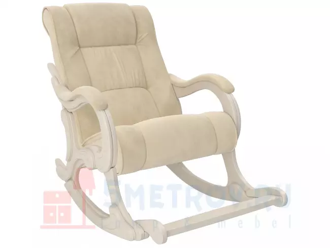 Кресло качалка Мебель Импэкс Кресло-качалка Комфорт Модель 77 [Vegas Lite Amber, иск. кожа] [Венге] 960, 1260, 690