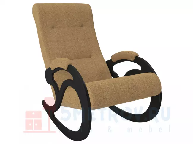 Кресло качалка Мебель Импэкс Кресло-качалка Блуа, дуб шампань/бежевый (рогожка) 890, 1080, 600