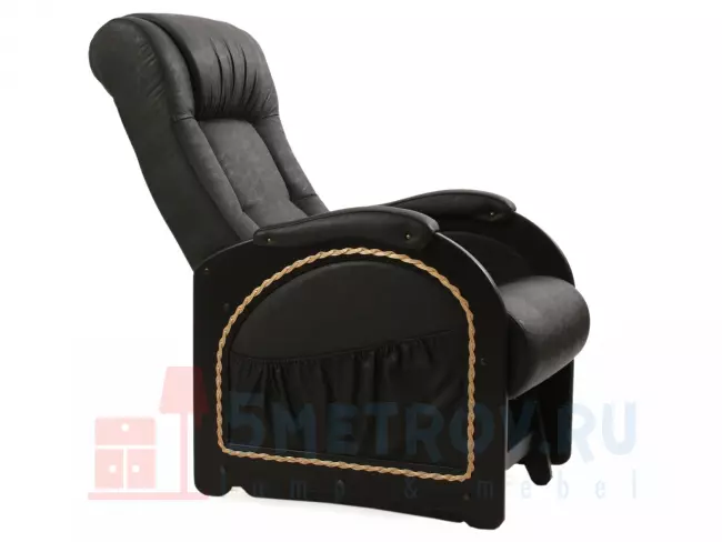 Кресло качалка Мебель Импэкс Кресло-качалка глайдер Комфорт Модель 48 [Verona Light Grey, велюр] [Венге] 980, 930, 600
