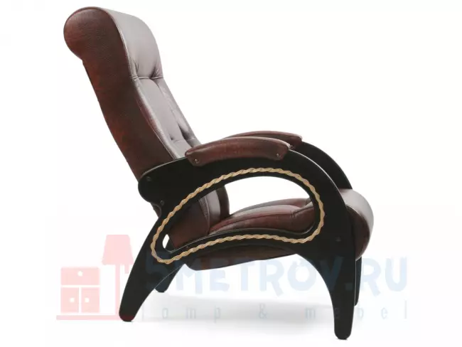 Кресло Мебель Импэкс Кресло Сиена [Malta 03А, рогожка] [Венге] 940, 930, 610