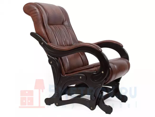Кресло качалка Мебель Импэкс Кресло-глайдер Амальфи, венге/ваниль (велюр) 1000, 980, 690