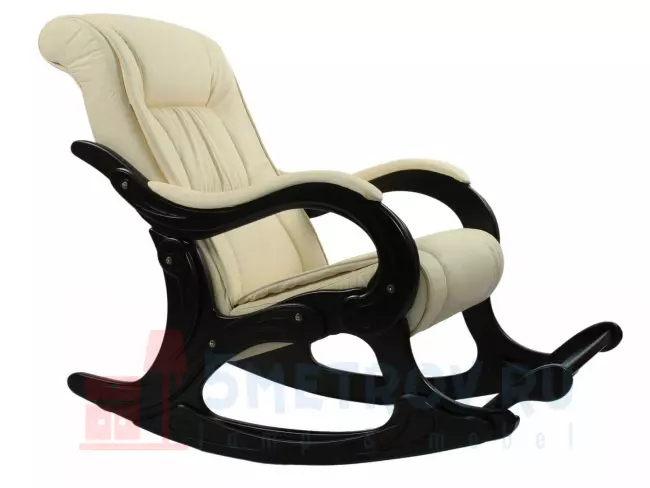 Кресло качалка Мебель Импэкс Кресло-качалка Комфорт Модель 77 [Vegas Lite Amber, иск. кожа] [Венге] 960, 1260, 690