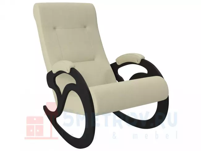 Кресло качалка Мебель Импэкс Кресло-качалка Блуа, венге/фуксия (велюр) 890, 1080, 600