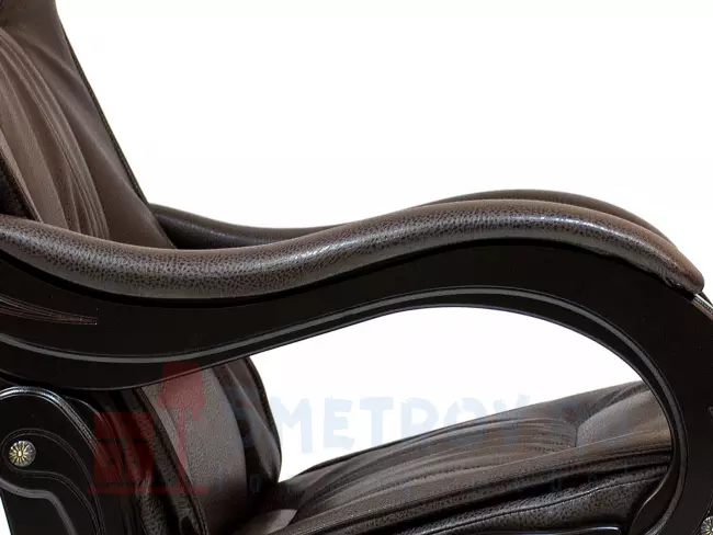 Кресло качалка Мебель Импэкс Кресло-глайдер Амальфи, венге/антик крокодил (экокожа) 1000, 980, 690