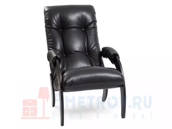 Кресло Мебель Импэкс Кресло для отдыха Комфорт Модель 61 [Венге] [Vegas Lite Amber, иск. кожа] 940, 880, 600