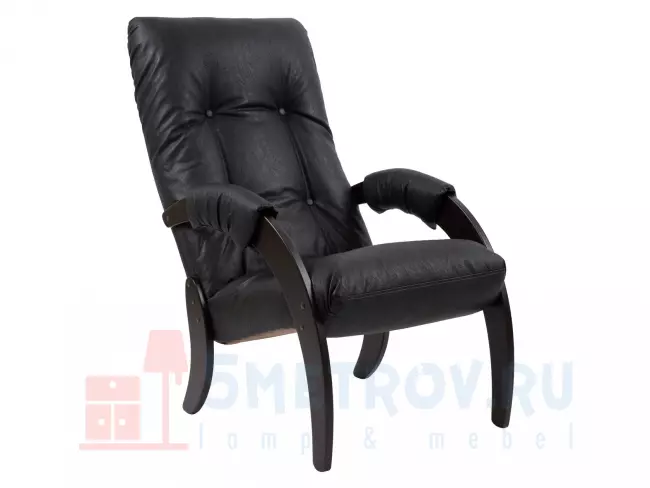 Кресло Мебель Импэкс Кресло для отдыха Комфорт Модель 61 [Иск. кожа Oregon perlamytr 120] [Венге] 940, 880, 600