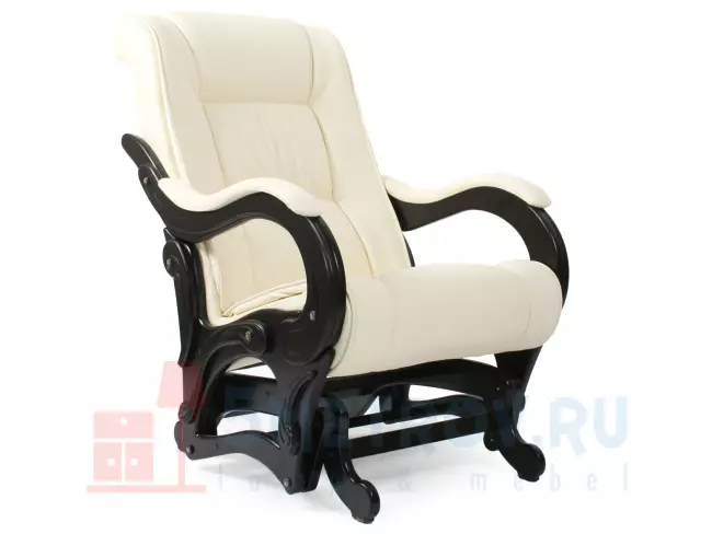 Кресло качалка Мебель Импэкс Кресло-глайдер Амальфи, венге/коричневый (экокожа) 1000, 980, 690