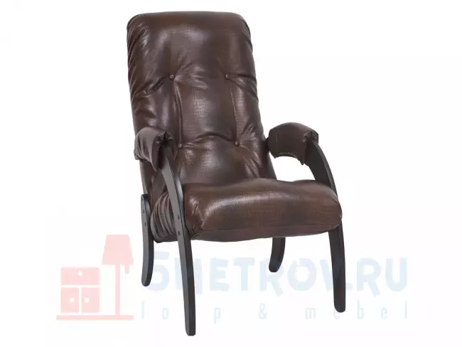 Кресло Мебель Импэкс Кресло для отдыха Комфорт Модель 61 [Иск. кожа Oregon perlamytr 120] [Венге] 940, 880, 600