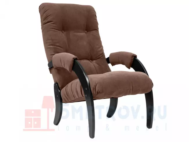 Кресло Мебель Импэкс Кресло для отдыха Комфорт Модель 61 [Иск. кожа Polaris beige] [Венге] 940, 880, 600