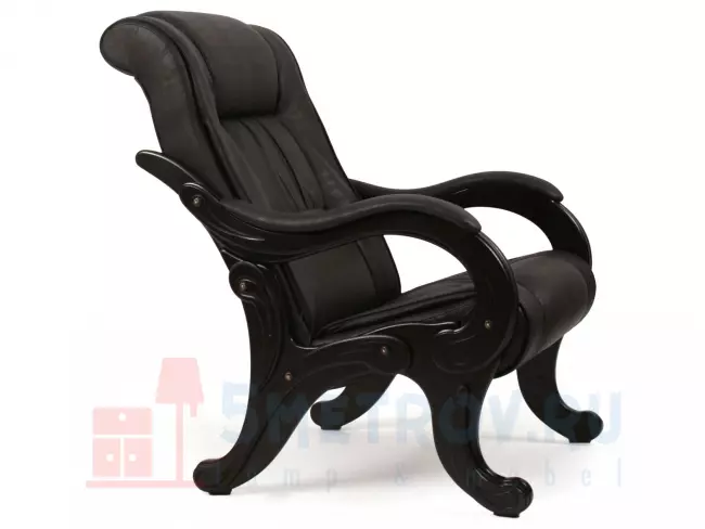 Кресло Мебель Импэкс Кресло Амальфи, венге/ коричневый (велюр) 970, 1000, 690