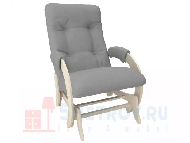 Кресло качалка Мебель Импэкс Кресло-глайдер Бергамо, орех/коричневый (велюр) 960, 890, 600