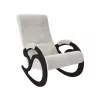 Кресло-качалка Блуа, венге/серебристый (велюр)