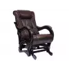 Кресло-глайдер Амальфи, венге/коричневый (экокожа)