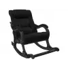 Кресло-качалка Комфорт Модель 77 [Vegas Lite black, иск. кожа] [Венге]