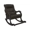 Кресло-качалка Комфорт Модель 77 [Vegas Lite Amber, иск. кожа] [Венге]