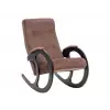 Кресло-качалка Блуа КР, венге/коричневый (велюр)