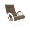 Кресло-качалка Блуа КР, дуб шампань/коричневый (велюр)