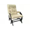 Кресло-глайдер Бергамо, венге/жемчужный (экокожа)