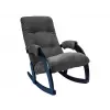 Кресло-качалка Бергамо, венге/антрацит (велюр)