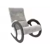 Кресло-качалка Блуа КР, венге/серебристый (велюр)